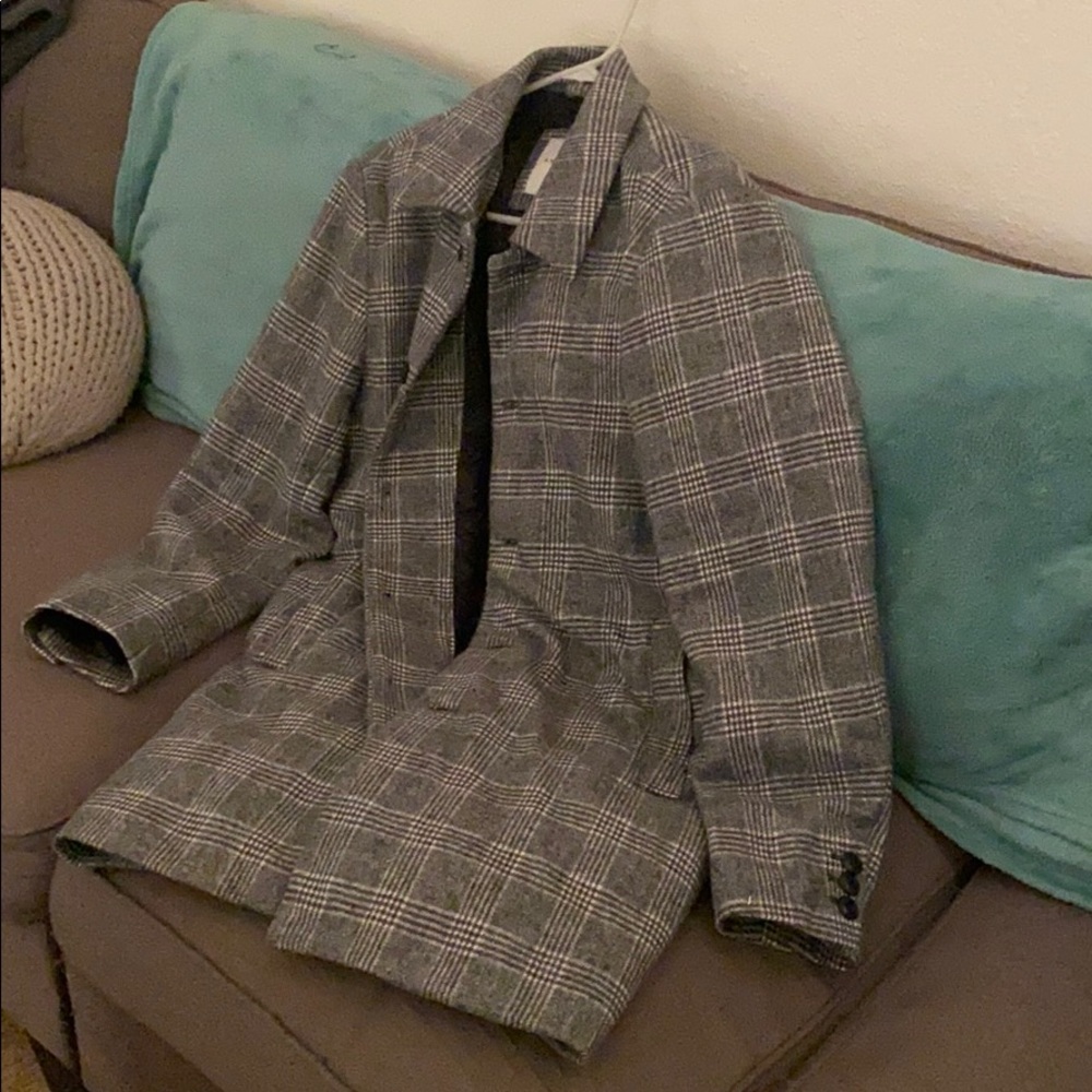 Herringbone pea coat